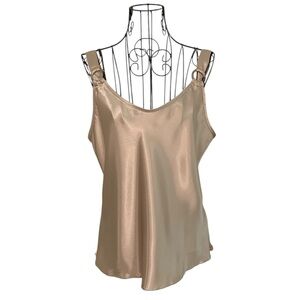 Nicole Miller New York Satin Ring Tank Cami Top